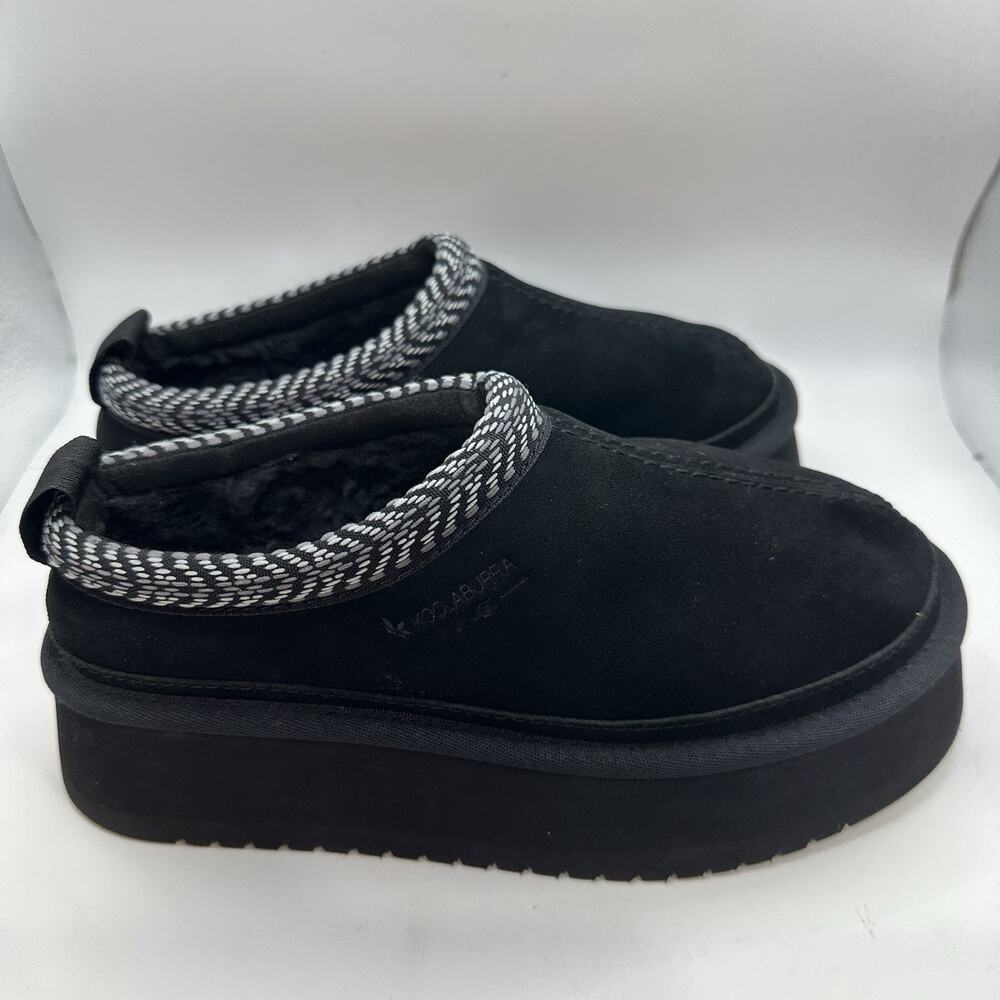 Koolaburra by Ugg Women's Burree Platform Slipper Shoes Black | Size 5 (NWOB) - Picture 2 of 7